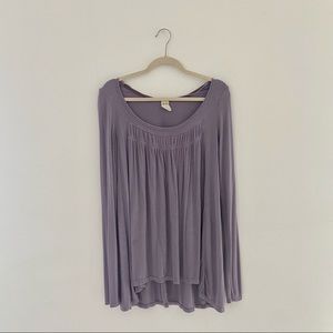 FREE PEOPLE Purple Long Sleeve Shirt
